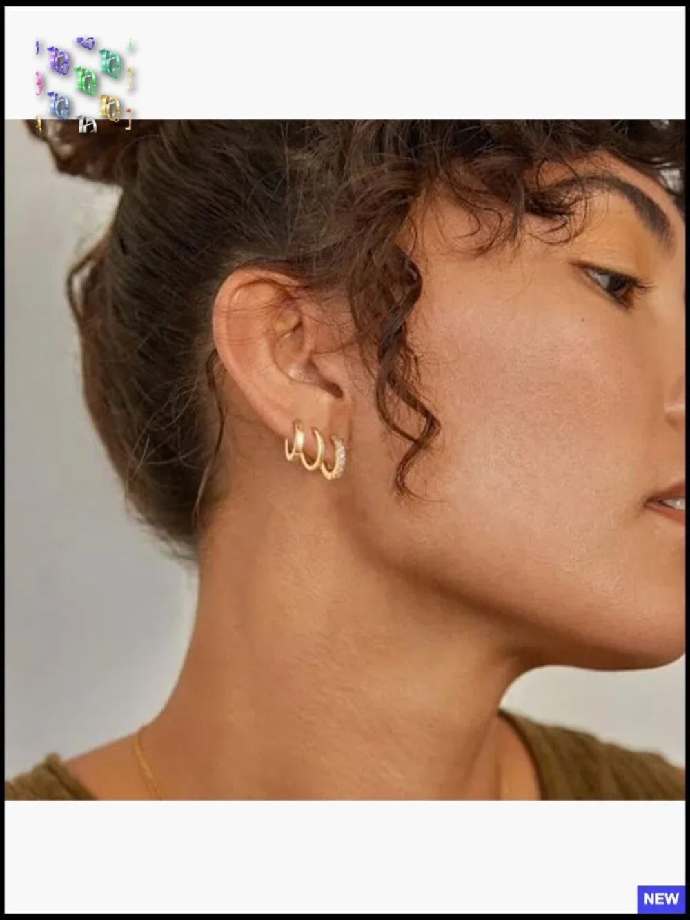 Small Hoop Earrings Set for Women - 3 Pairs Huggie Hoop Earrings Cartilage